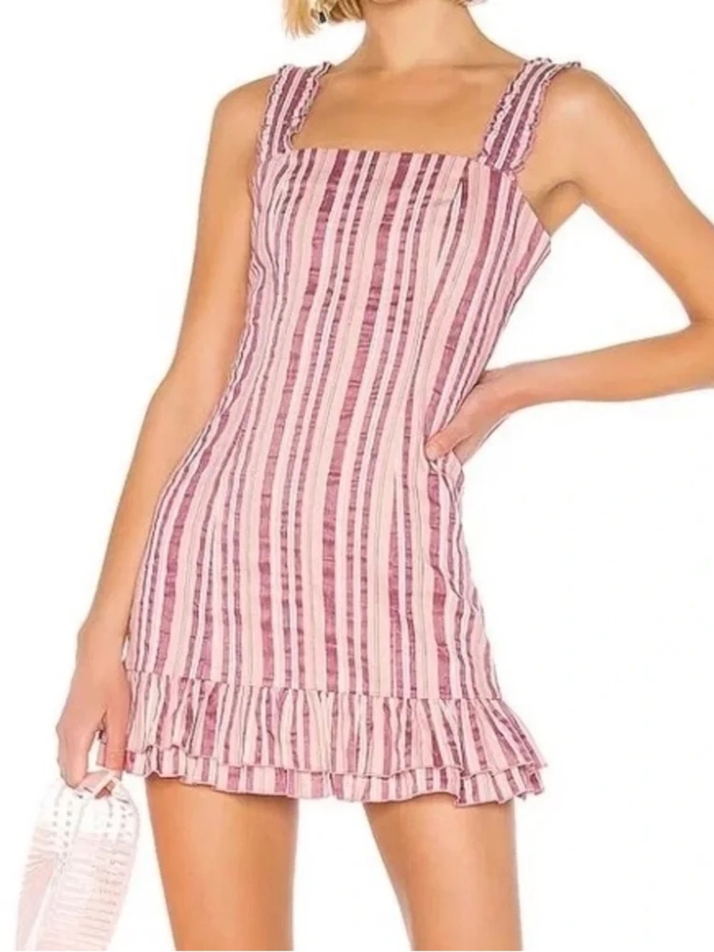 Alexis Brandy Mini Dress in Rose Stripe